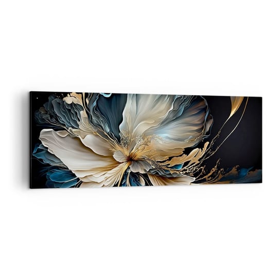 Obraz na płótnie - Baśniowy kwiat paproci - 140x50cm - Kwiat Botanika Art Deco - Nowoczesny Canvas obraz do salonu do sypialni ARTTOR ARTTOR