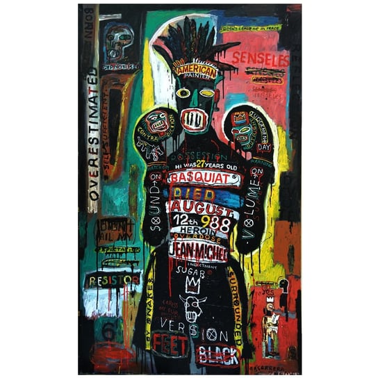 Obraz na płótnie Basquiat - Maxim Bashev 50x80 Legendarte
