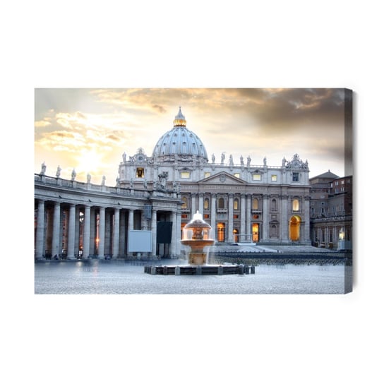 Obraz Na Płótnie Bazylika Świętego Piotra W Watykanie 70x50 NC Inna marka