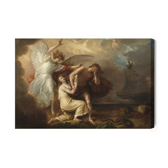 Obraz Na Płótnie Benjamin West "Wygnanie Adama I Ewy Z Raju" Reprodukcja 100x70 Inna marka