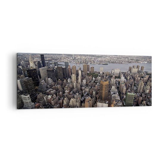Obraz na płótnie - Bijące serce naszych czasów - 140x50cm - Miasto Nowy Jork Manhattan - Nowoczesny Canvas obraz do salonu do sypialni ARTTOR ARTTOR