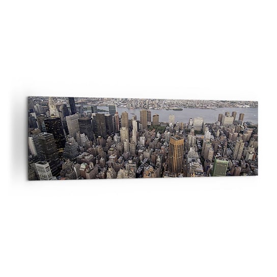 Obraz na płótnie - Bijące serce naszych czasów - 160x50cm - Miasto Nowy Jork Manhattan - Nowoczesny foto obraz w ramie do salonu do sypialni ARTTOR ARTTOR