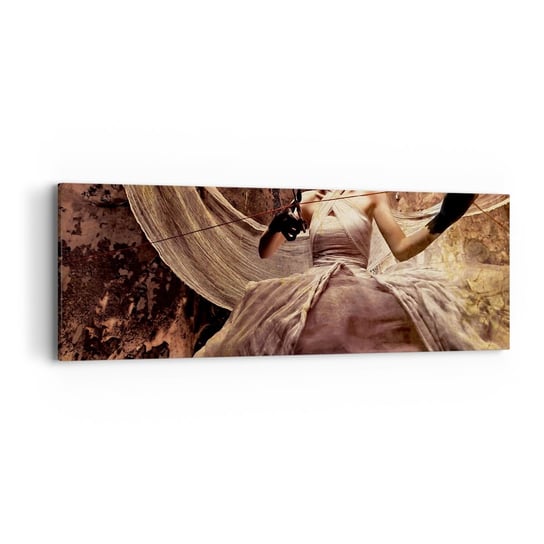 Obraz na płótnie - Bogini losu - 90x30cm - Teatr Sztuka Człowiek - Nowoczesny Canvas obraz do salonu do sypialni ARTTOR ARTTOR