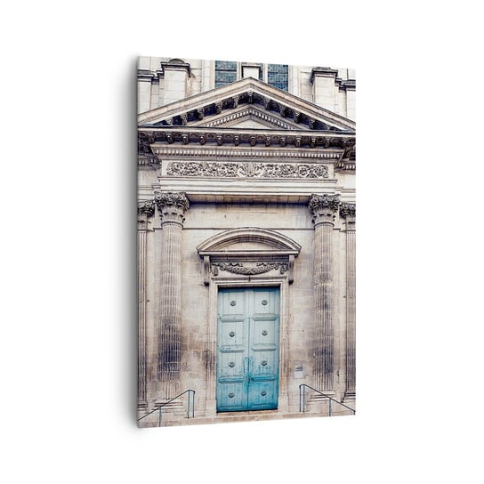 Obraz na płótnie - Brama do świata ducha - 80x120cm - Architektura Drzwi Kościół - Nowoczesny obraz na ścianę do salonu do sypialni ARTTOR ARTTOR