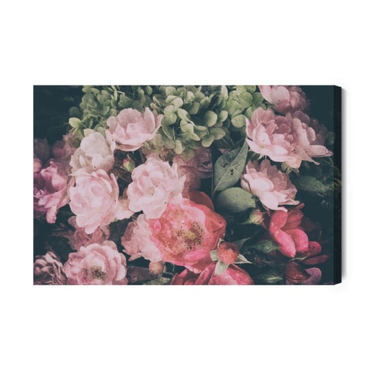 Obraz Na Płótnie Bukiet Róż I Hortensji 100x70 Inna marka