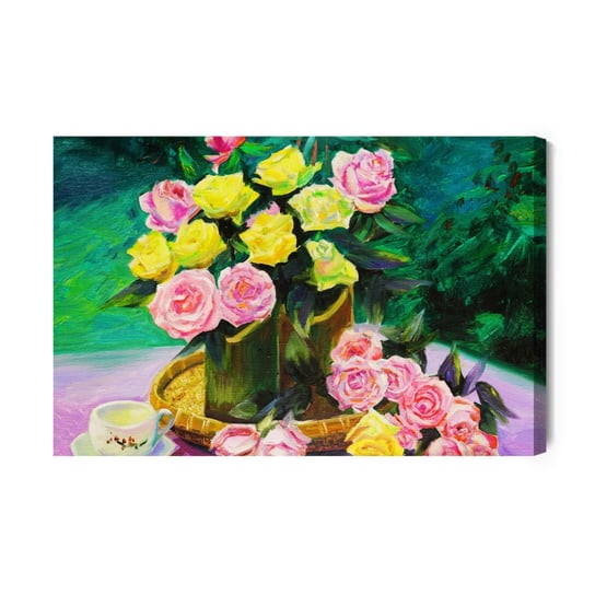 Obraz Na Płótnie Bukiet Róż Jak Malowany 30x20 Inna marka