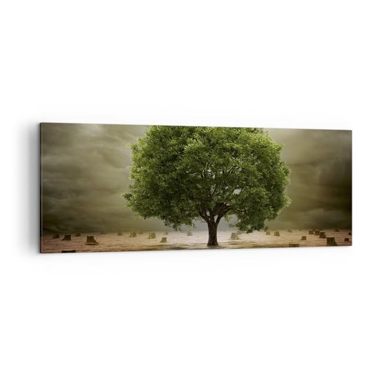 Obraz na płótnie - Cała nadzieja - 140x50cm - Krajobraz Natura Drzewo - Nowoczesny Canvas obraz do salonu do sypialni ARTTOR ARTTOR
