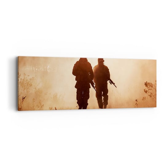 Obraz na płótnie - Call of Duty - 90x30cm - Żołnierz Karabin Militaria - Nowoczesny Canvas obraz do salonu do sypialni ARTTOR ARTTOR