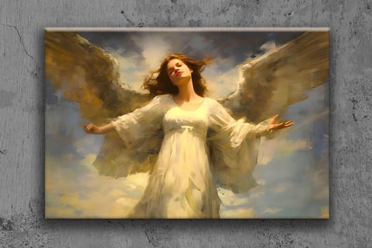 Obraz na płótnie canvas anioł dziewczyna e 140x90cm Obraz na płótnie
