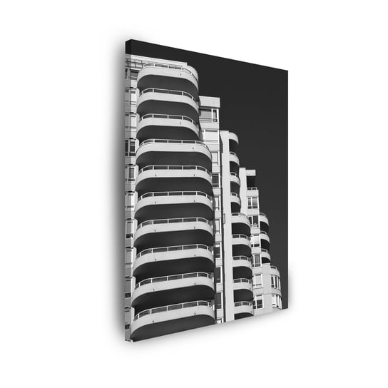 Obraz Na Płótnie Canvas Architektura Budynek Balkony Widok 80X100 Cm GP TONER