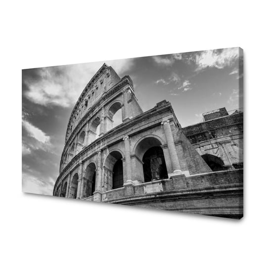Obraz Na Płótnie Canvas Architektura Koloseum Czano-Białe 100X80 Cm GP TONER