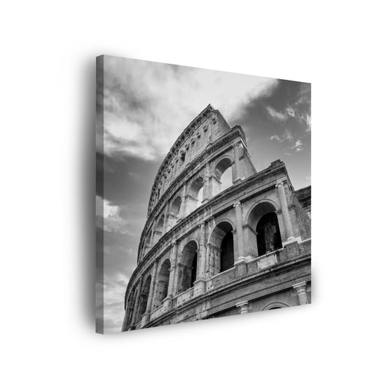 Obraz Na Płótnie Canvas Architektura Koloseum Czano-Białe 40X40 Cm GP TONER