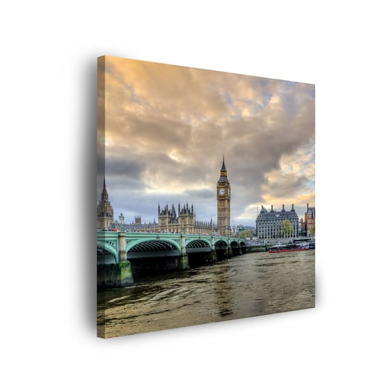 Obraz Na Płótnie Canvas Architektura Londyn Big Ben 80X80 Cm GP TONER