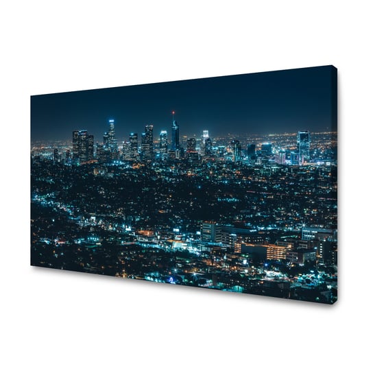 Obraz Na Płótnie Canvas Architektura Los Angeles Nocą 120X40 Cm GP TONER