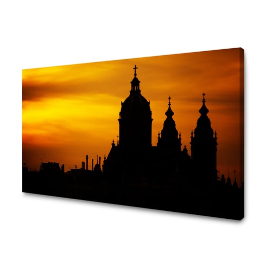 Obraz Na Płótnie Canvas Architektura Rzym Zachód Słońca 120X60 Cm GP TONER