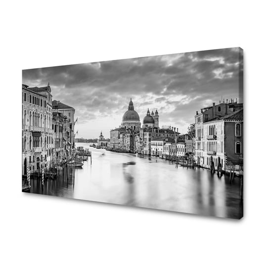 Obraz Na Płótnie Canvas Architektura Wenecja Czarno-Białe 80X40 Cm GP TONER