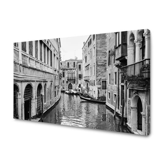 Obraz Na Płótnie Canvas Architektura Wenecja Czarno-Białe 80X40 Cm GP TONER