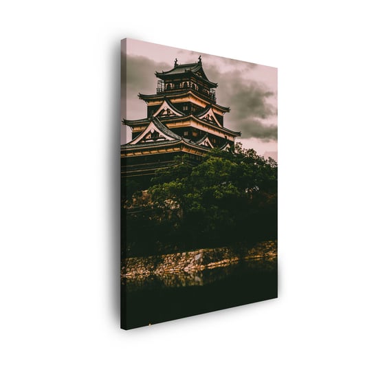 Obraz Na Płótnie Canvas Architektura Zamek Hiroshima 80X100 Cm GP TONER