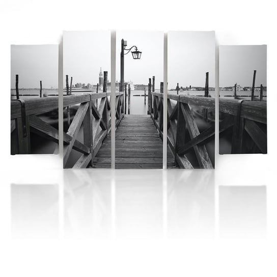 Obraz na płótnie Canvas CARO, Drewniany most, 300x140 cm Feeby