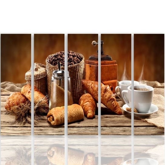 Obraz na płótnie Canvas CARO, Francuskie śniadanie, 200x100 cm Feeby