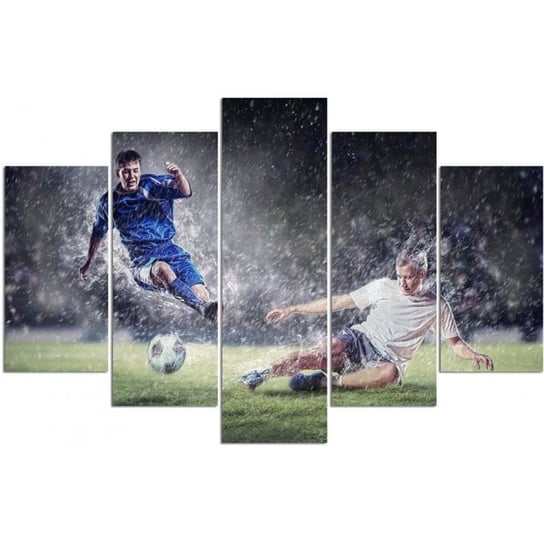 Obraz na płótnie Canvas CARO, Piłkarze - wślizg, 250x120 cm Feeby