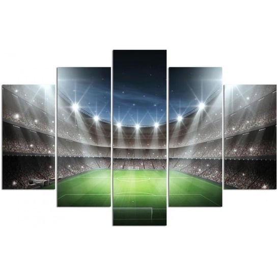 Obraz na płótnie Canvas CARO, Stadion piłkarski w blasku świateł, 200x100 cm Feeby