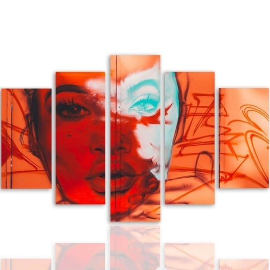 Obraz na płótnie Canvas CARO, Twarz kobiety, 250x120 cm Feeby