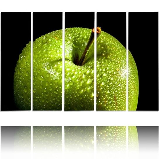 Obraz na płótnie Canvas CARO, Zielone jabłko, 200x100 cm Feeby