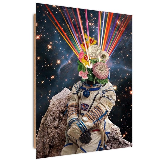 Obraz na płótnie Canvas FEEBY, Astronauta motyw japoński, 50x70 cm Feeby