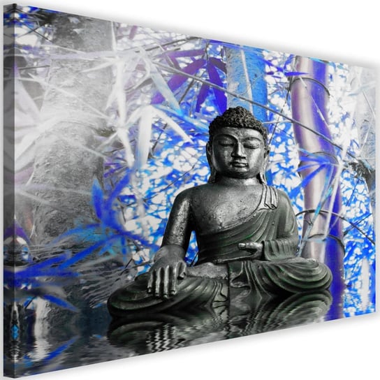 Obraz na płótnie Canvas FEEBY, Budda i bambusy 2, 120x80 cm Feeby