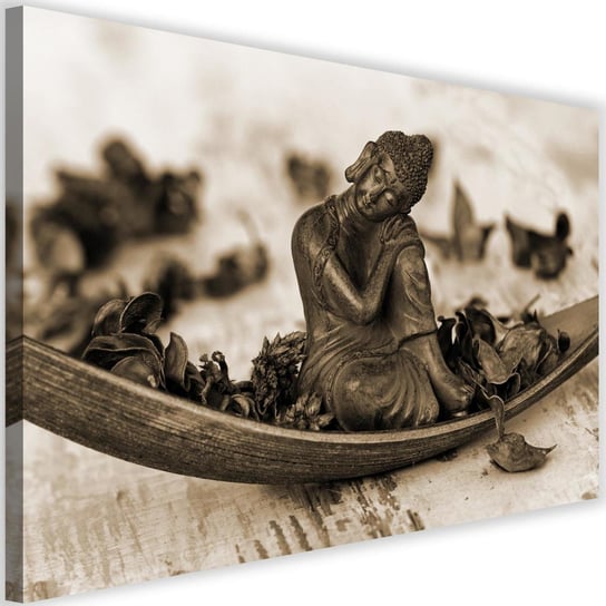 Obraz na płótnie Canvas FEEBY, Budda i płatki, 60x40 cm Feeby