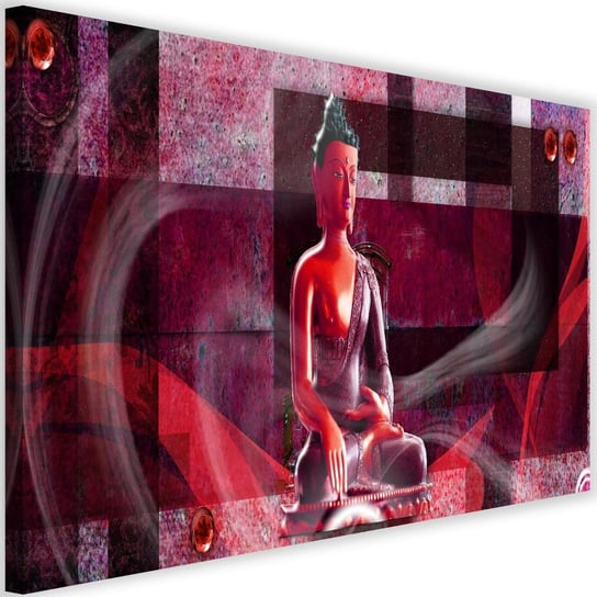Obraz na płótnie Canvas FEEBY, Budda na geometrycznym tle 1, 120x80 cm Feeby