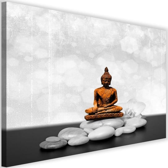 Obraz na płótnie Canvas FEEBY, Budda na kamieniach Zen, 60x40 cm Feeby