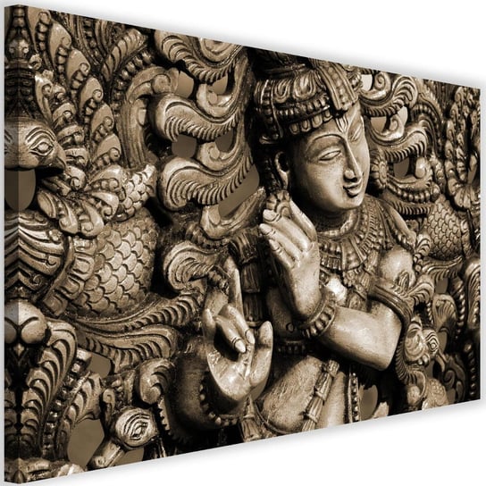 Obraz na płótnie Canvas FEEBY, Budda na mozaikowym tle, 120x80 cm Feeby