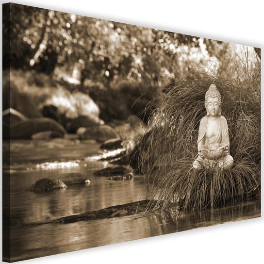 Obraz na płótnie Canvas FEEBY, Budda nad potokiem, 120x80 cm Feeby