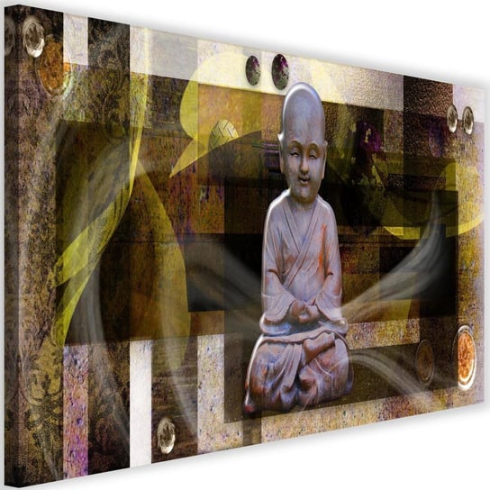 Obraz na płótnie Canvas FEEBY, Budda z figurami geometrycznymi 2, 90x60 cm Feeby