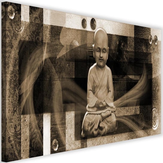 Obraz na płótnie Canvas FEEBY, Budda z figurami geometrycznymi 4, 90x60 cm Feeby
