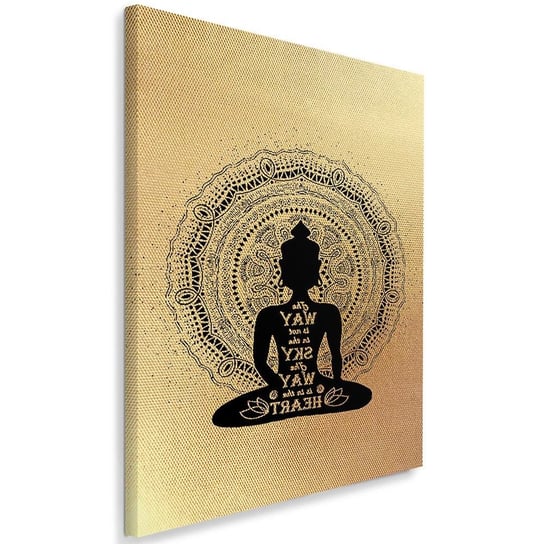 Obraz na płótnie Canvas FEEBY, Budda z motywem Mandala, 50x70 cm Feeby