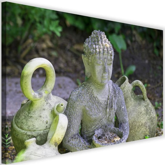 Obraz na płótnie Canvas FEEBY, Budda z naczyniami, 90x60 cm Feeby