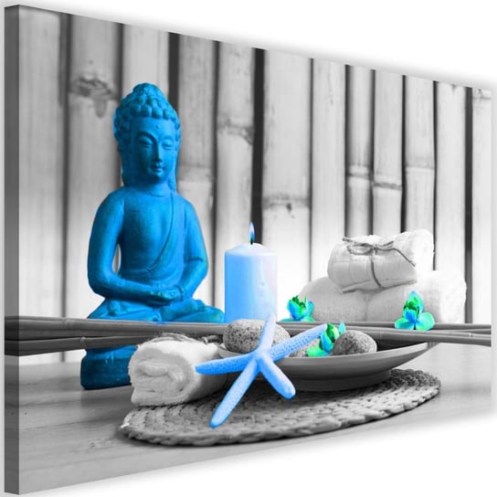 Obraz na płótnie Canvas FEEBY, Budda z świeczką, 120x80 cm Feeby