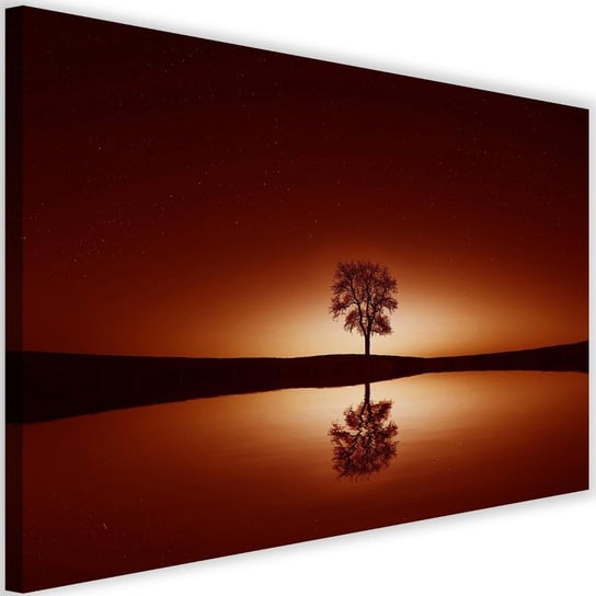 Obraz na płótnie Canvas FEEBY, Drzewo pod gwieździstym niebem, 90x60 cm Feeby