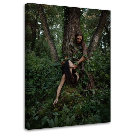 Obraz na płótnie Canvas FEEBY, Duchy lasu abstrakcja, 70x100 cm Feeby