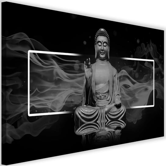 Obraz na płótnie Canvas FEEBY, Figura medytującego Buddy 3, 60x40 cm Feeby