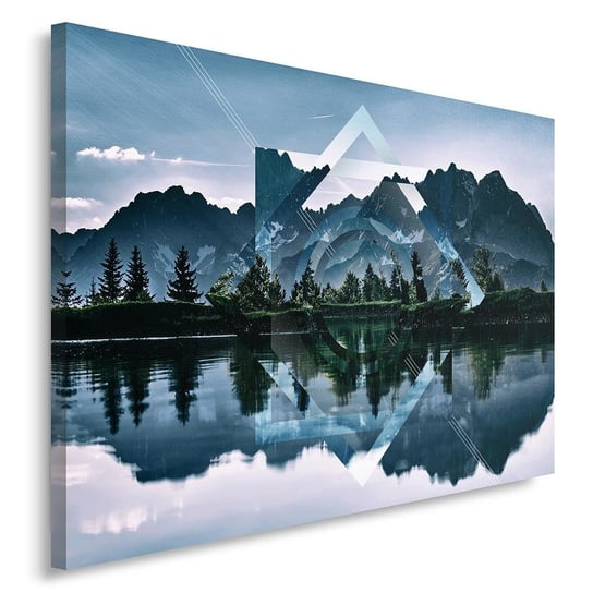 Obraz na płótnie Canvas FEEBY, Geometryczny krajobraz z figurami, 60x40 cm Feeby