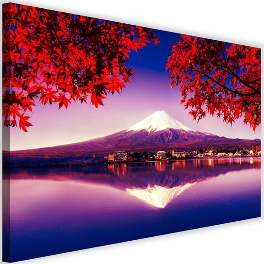 Obraz na płótnie Canvas FEEBY, Góra Fuji i jezioro, 90x60 cm Feeby