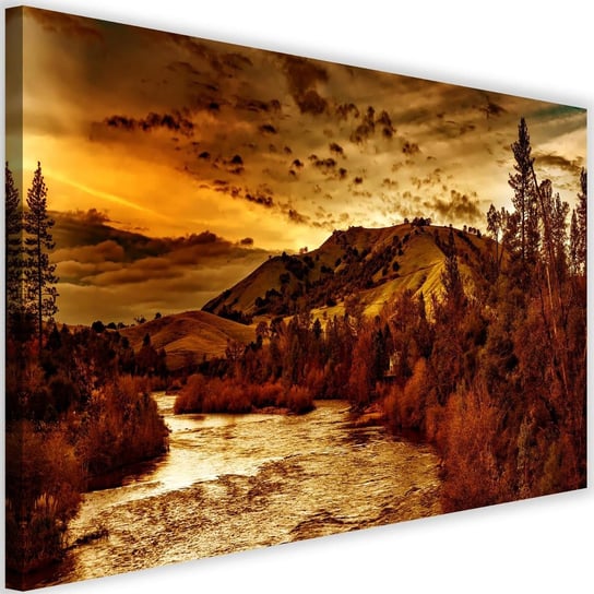 Obraz na płótnie Canvas FEEBY, Górska rzeka, 120x80 cm Feeby