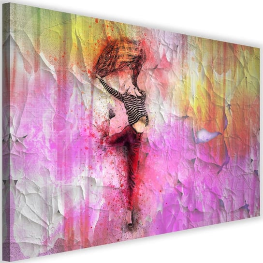 Obraz na płótnie Canvas FEEBY, Kobieta skacząca ze szczęścia, 60x40 cm Feeby