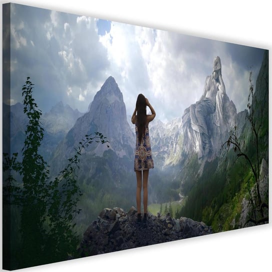 Obraz na płótnie Canvas FEEBY, Kobieta ze skały fantasy, 120x80 cm Feeby