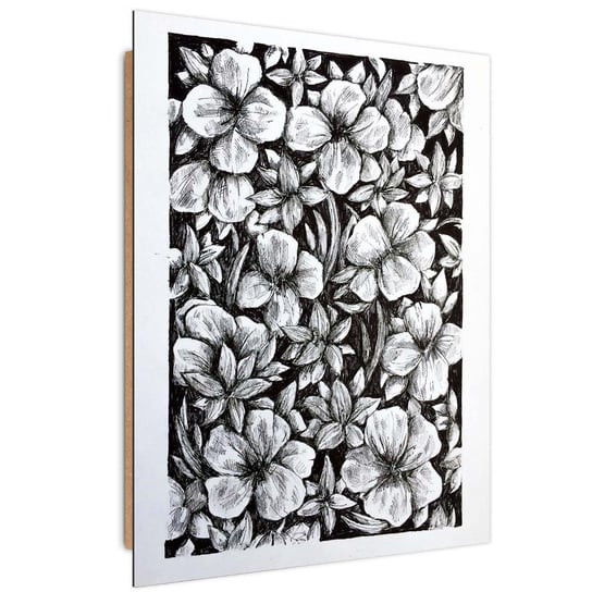 Obraz na płótnie Canvas FEEBY, Kwiaty szkic, 70x100 cm Feeby