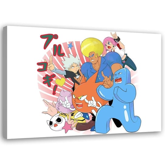 Obraz na płótnie Canvas FEEBY, Manga kolorowa drużyna, 70x50 cm Feeby